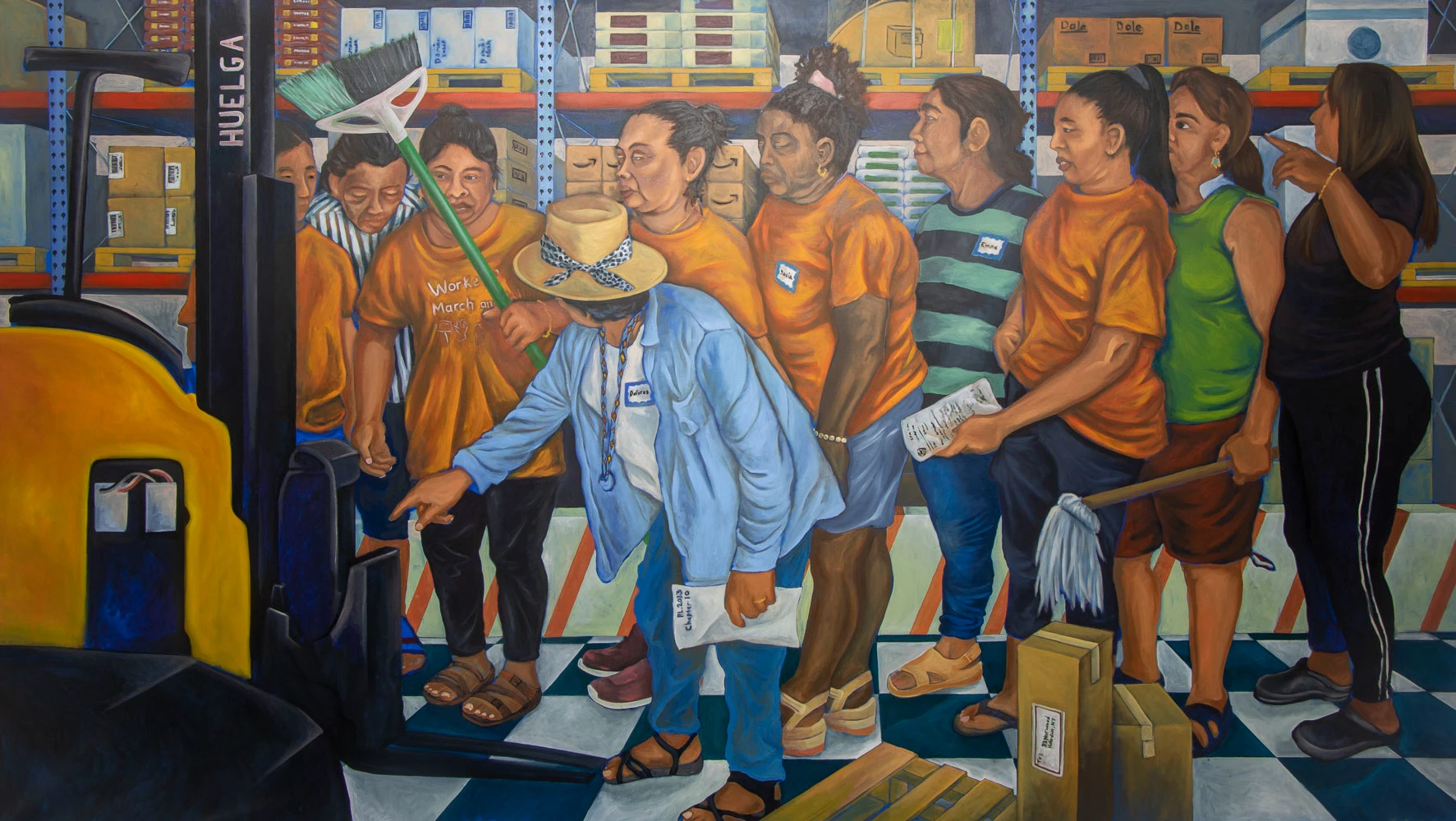 Women’s March on Versailles, Reimagined Jonathan Yubi, poster @ New Jersey Monuments to Migration and Labor, NJMML.com